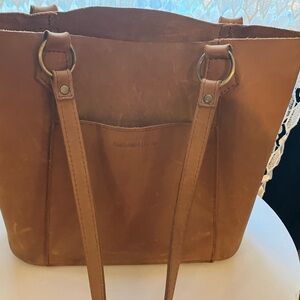 Handcrafted Brown Leather Tote Bag